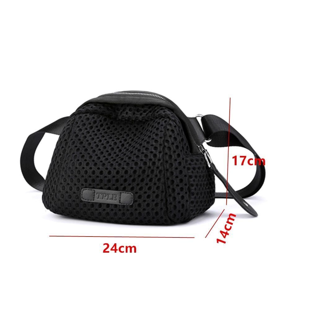 Shoulder Bag Small Solid Crossbody Bag Black Travel Purse Luxury Handbag Zipper