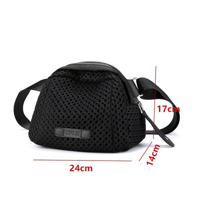 Shoulder Bag Small Solid Crossbody Bag Black Travel Purse Luxury Handbag Zipper