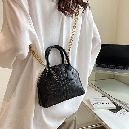 Pattern Synthetic Leather Crossbody Bag Shoulder Handbag Small Shell 20X15X6 CM