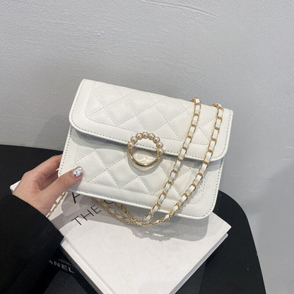 Casual Luxury Fashion Shoulder Bags PU Leather Flap Small Crossbody Bags Female