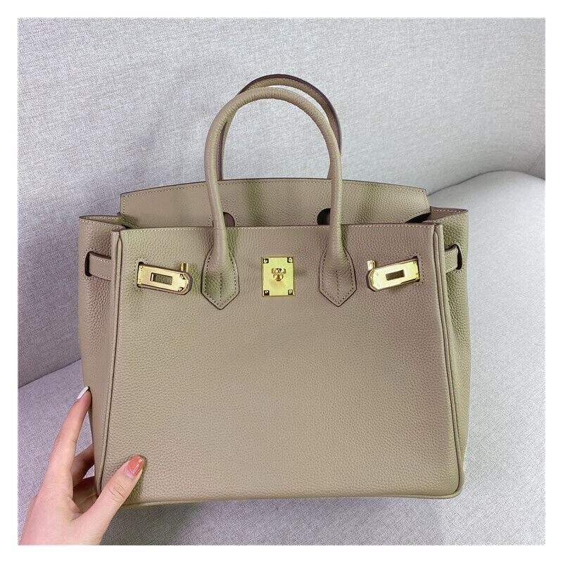 25/30cm Real Leather Flap Tote Shoulder bag Handbag Purse Fashion Briefcase
