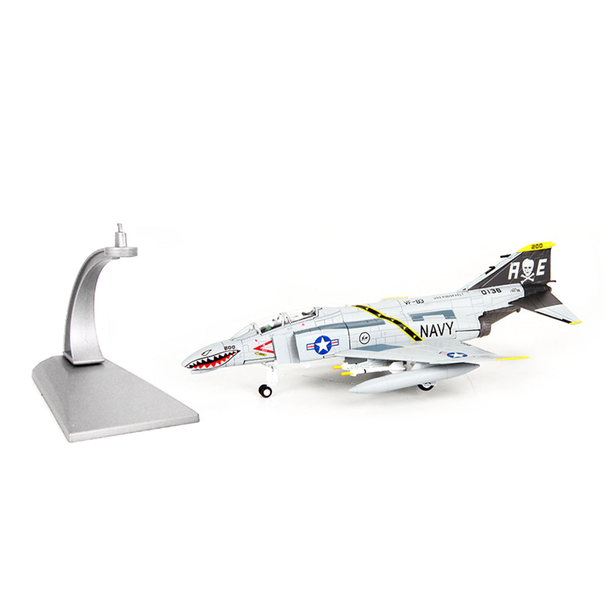 1:100 American F-4C Ghost Attack Aircraft Alloy Fighter Model Aircraft Ornaments