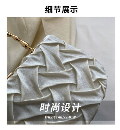 New fashion casual woven personality niche handheld crossbody box bag