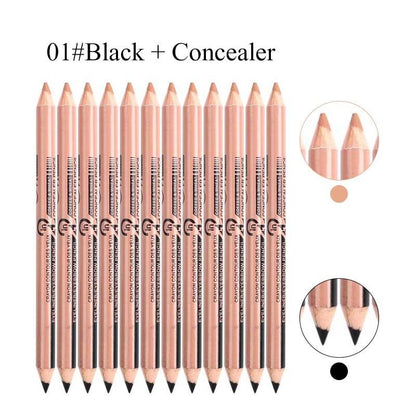 MENOW 12PCS Concealer & eyebrow Pencils 2 in 1 Makeup Set Two-head Professional