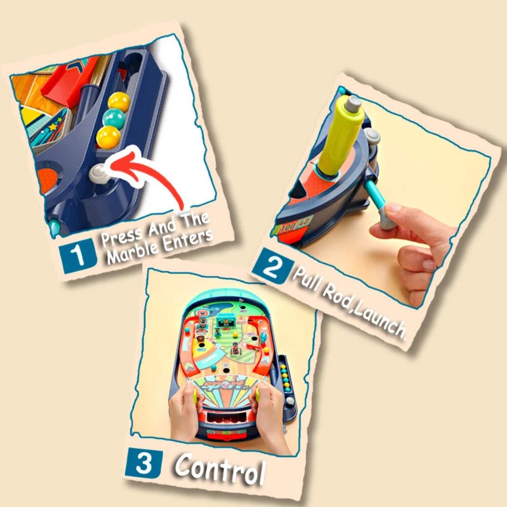Pinball Machine Toy for Kids & Family Fun