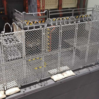 Scene Display Model Wire Fence Military Base Scene Layout Prop Model Accessories