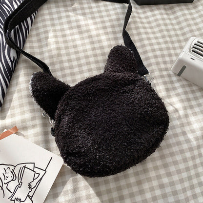 Anime Sheep Handbag Animals Small Phone Purse Bag Lamb Wool Shoulder Bag 1PCS