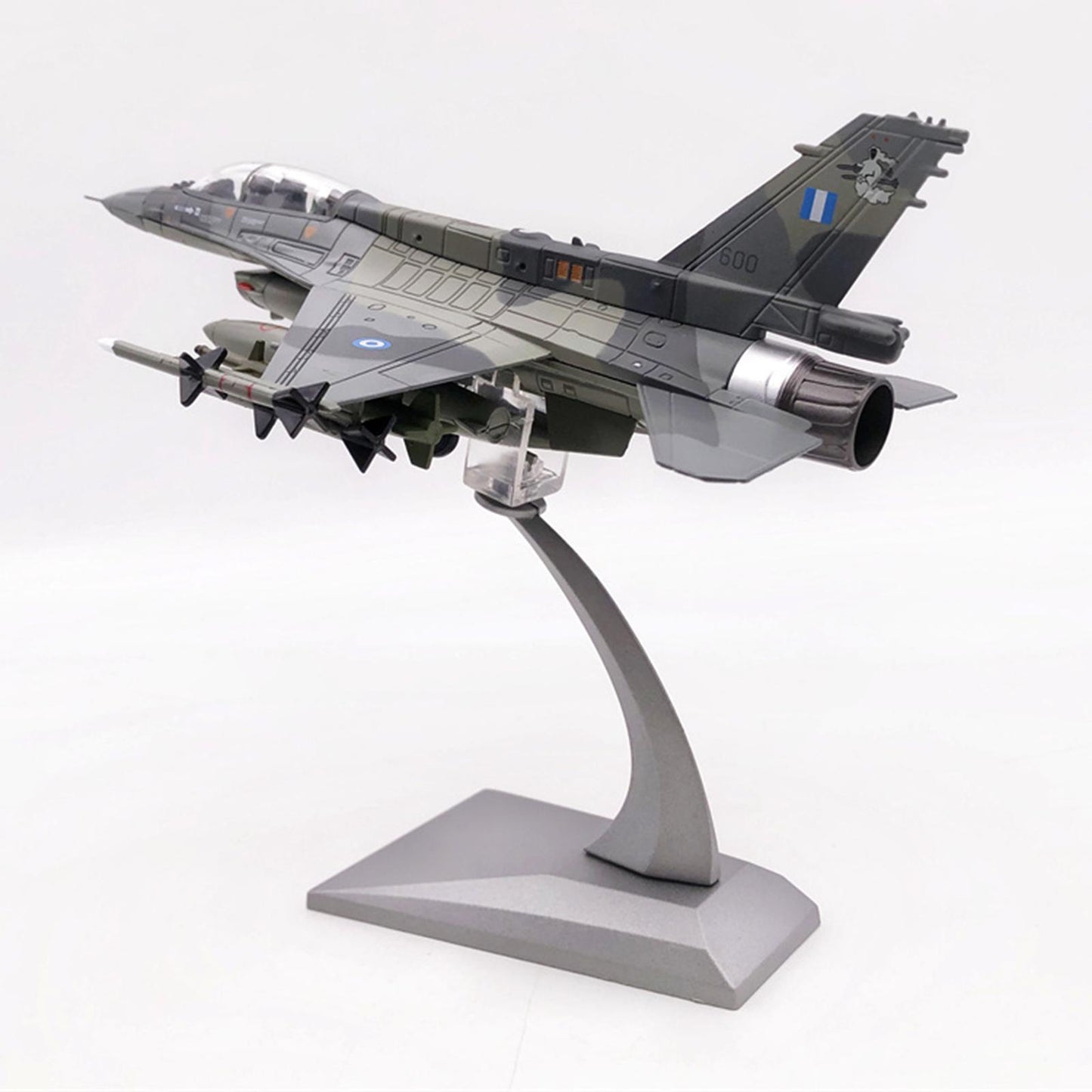 1/72 F16D Fighter Model with 2 Display Stand Collection Souvenir