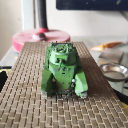 Homemade 1/72 Soviet BT-7 Light Cavalry Tank Painted Finished Model Ornaments