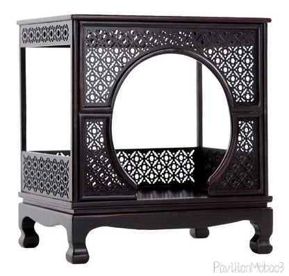 Ebony Wood Statue Altar Butsudan Shrine God Zen House Buddhist Display Rack