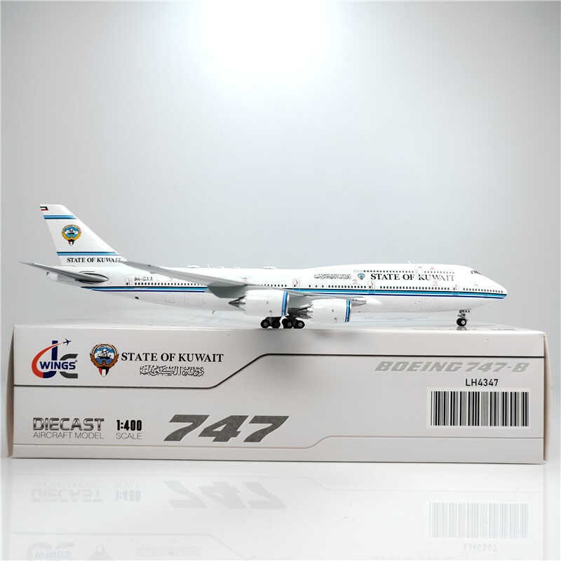 1:400 JC Wings STATE OF KUWAIT BOEING B747-8 Passenger Airplane Diecast Model