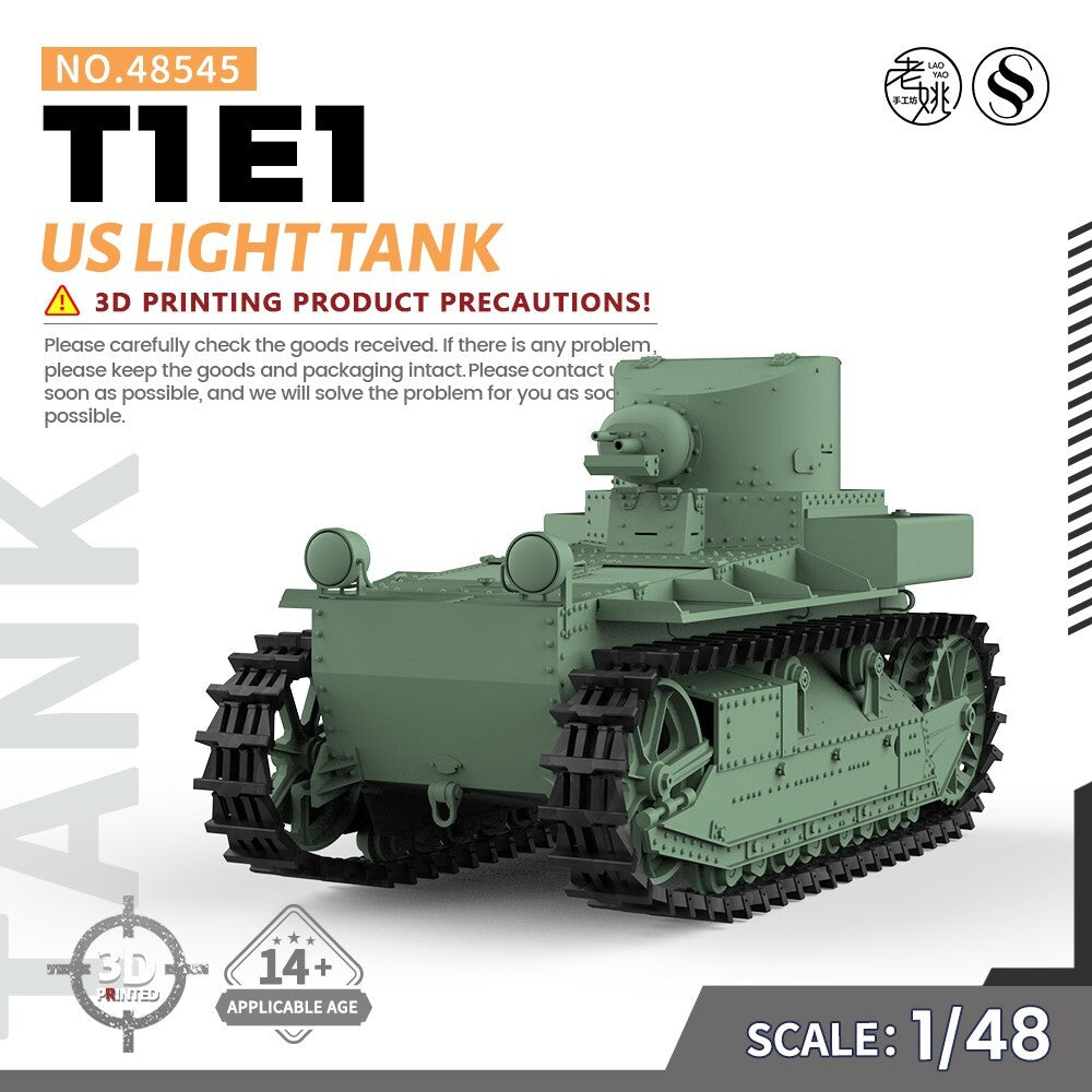 SSMODEL SS48545 1/48 Military Model Kit US T1E1 Light Tank WoT WAR