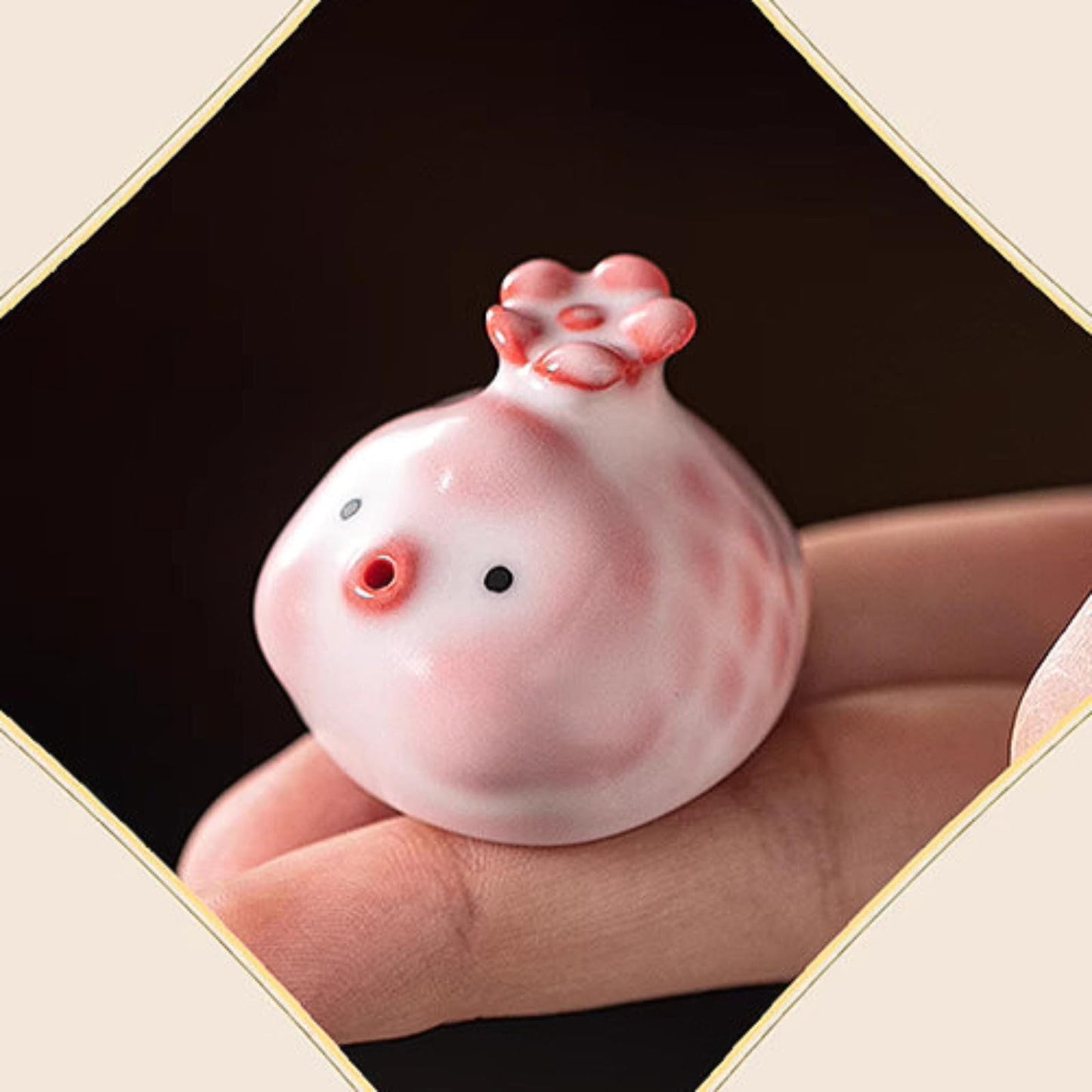 Mini Fish Ceramic Tea Pet Incense Burner 3.4cm Kung Fu TeaSet Tea Table Tea Play