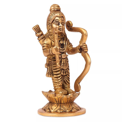 Brass Hindu God Lord Ram Lalla Shri Ram Idol Statue Figurine Sculpture