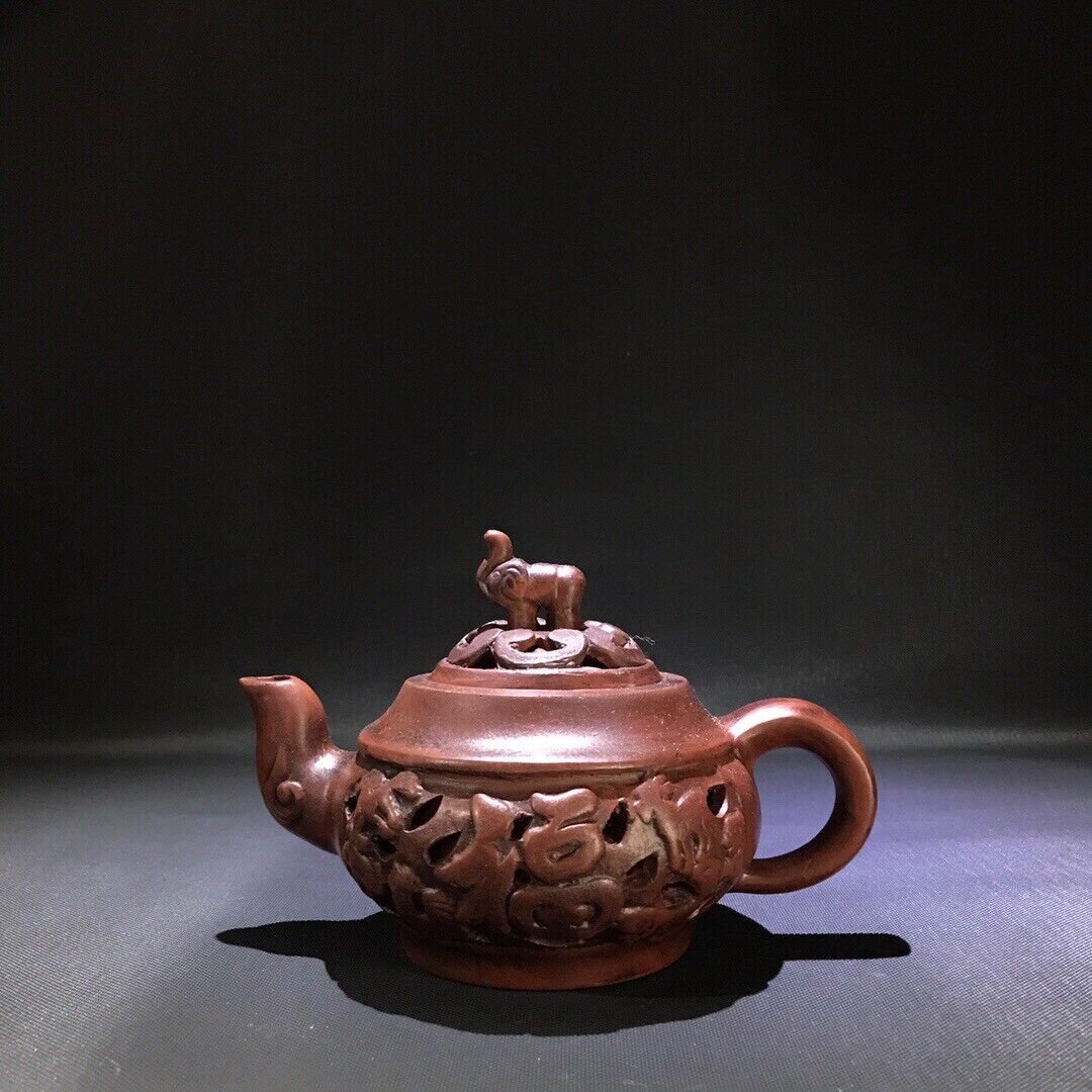 vintage chinese yixing purple clay teapot zisha ceremony teaware collection rare