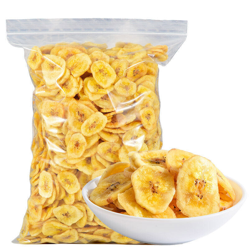 Crispy Dried Fruits Afternoon Tea Nutritious Dried Banana 500g 酥脆水果干下午茶营养香蕉干500g