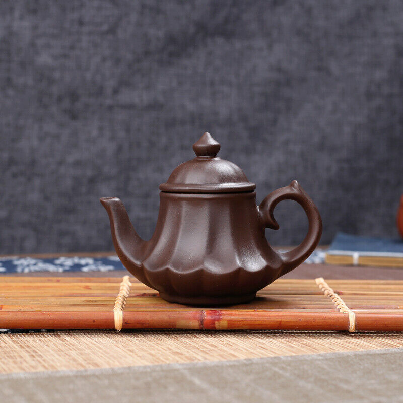 Handcarved Purple Clay Teapot 120Cc Combined with Diamond Teapot