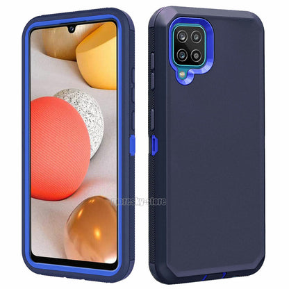 For Samsung Galaxy A42 5G Shockproof Rugged Rubber Case Phone Cover + Stylus
