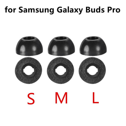 6Pcs Black Ear Tips Cover S M L Set For Samsung Galaxy Buds Pro Earbuds Parts gg