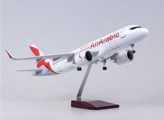 47CM 1:80 Air Arabia AIRBUS A320neo Airplane Landing Gears Resin Aircraft Model
