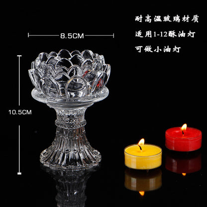 Provide lamps Buddhist lamps lotus lamps crystal glass lamp holders lamp holders