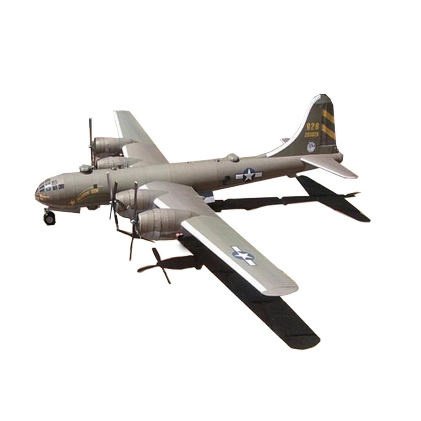 1:47 B-29 SuperFortress Bomber Paper Military Aircraft Airplane Model DIY