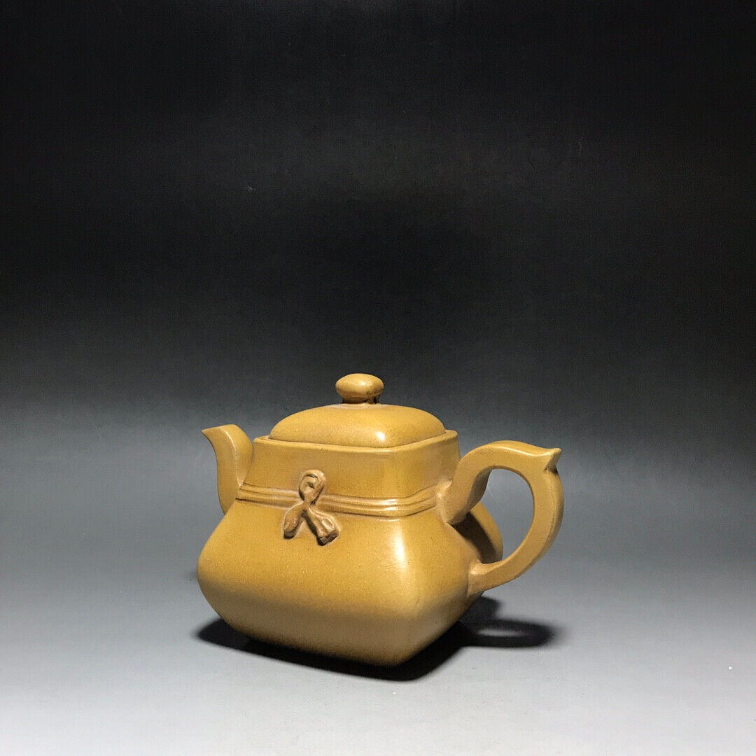 Chinese Yixing Zisha Clay Handmade Exquisite Teapot（八方壶 底款：陈鸣远）