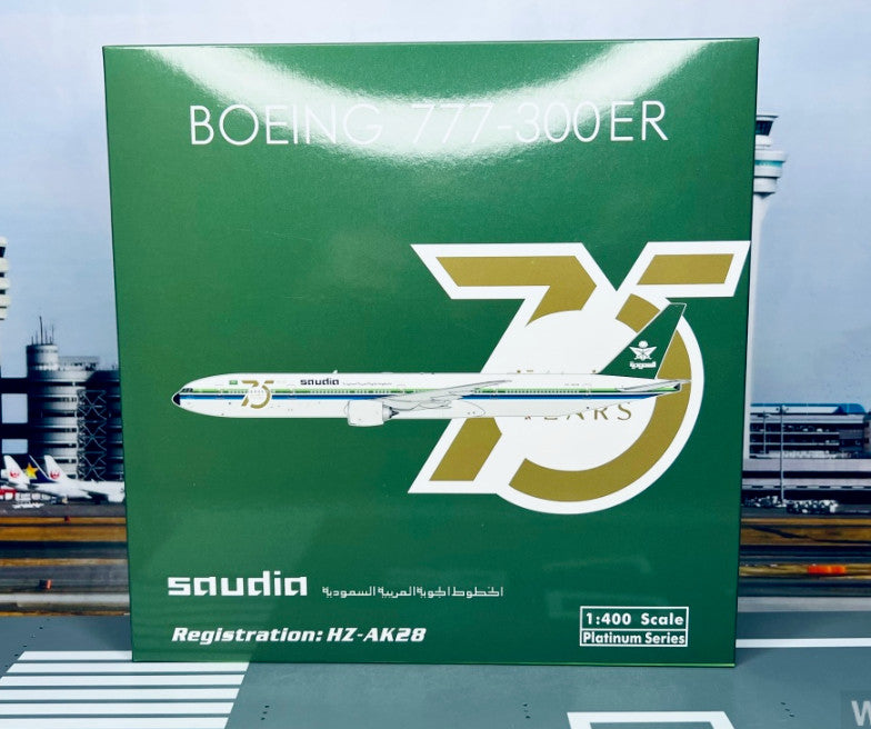 1:400 Phoenix SAUDI ARABIA BOEING 777-300ER Passenger Airplane Diecast Model