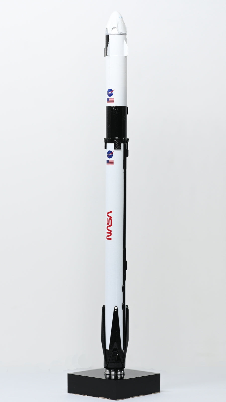 1:233 29CM SpaceX Falcon 9 Crew Dragon Elon Musk Rocket ABS Resin Diecast Model