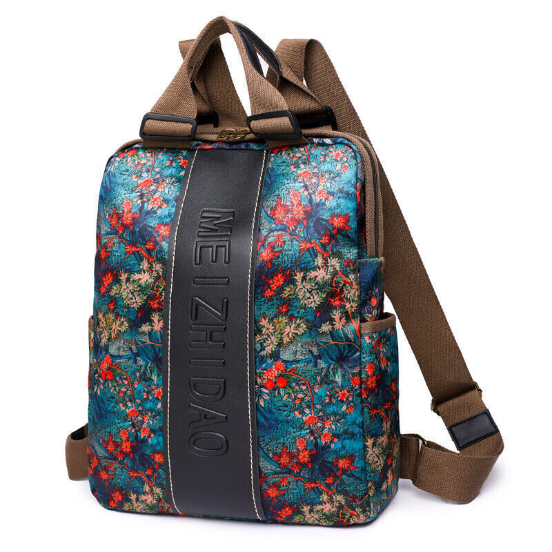 Fashion Designer Women's Backpack Female Canvas Large Travel School Shoulder Bag