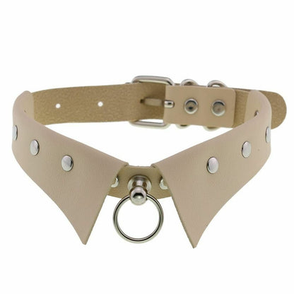 Women Men Chokers Steampunk Party Necklace Gothic Collar Pendants Leather 4x43cm