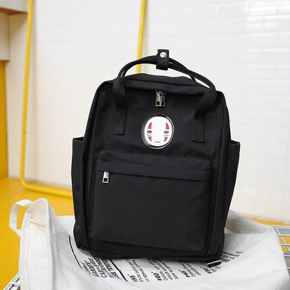 Nylon School Bags Black Women School Laptop Bag Traveling Shoulder Bags Rucksack