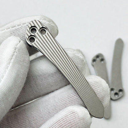 New CustomHand Made TC4 Deep Carry Pocket Clip for Spyderco knives