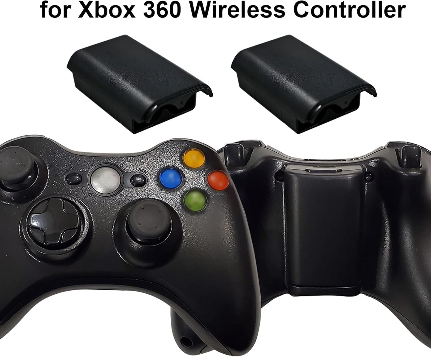 AA Battery Back Cover Case Shell Pack For Xbox 360 Wireless Controller Black Lot