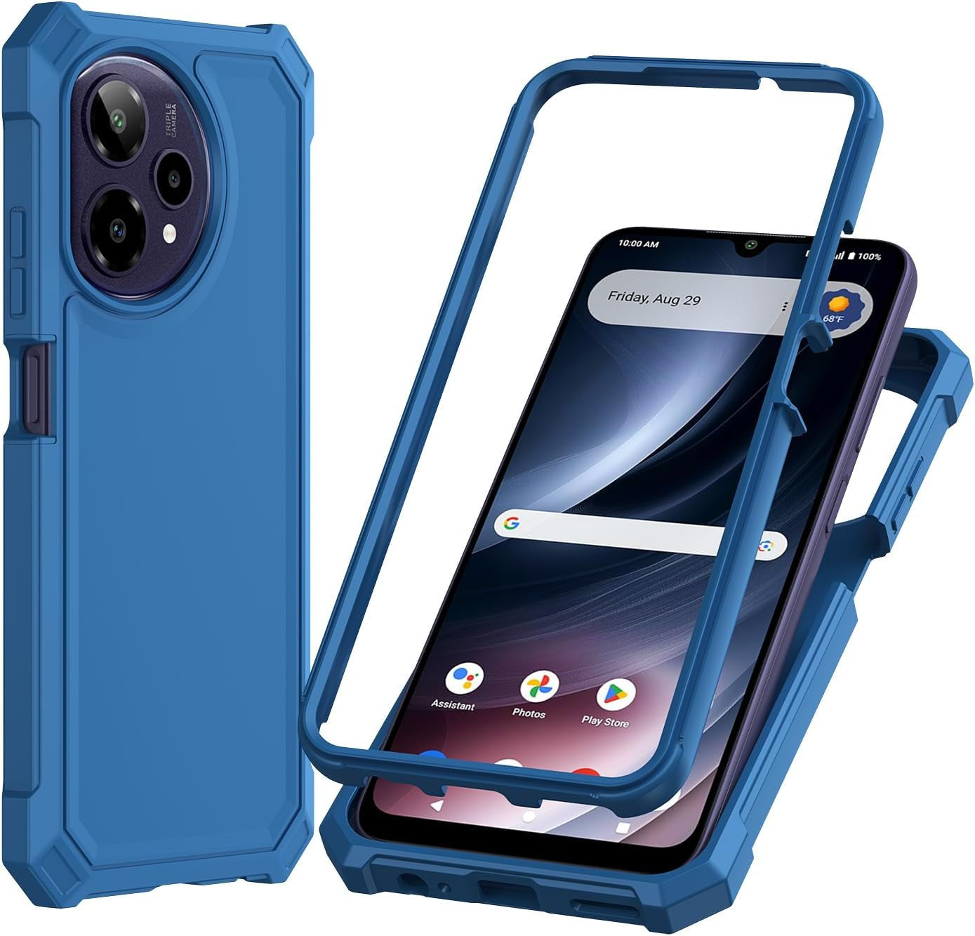 For Cricket Icon plus 2026 Phone Case/Att Verge 2 Phone Case with Screen Protect