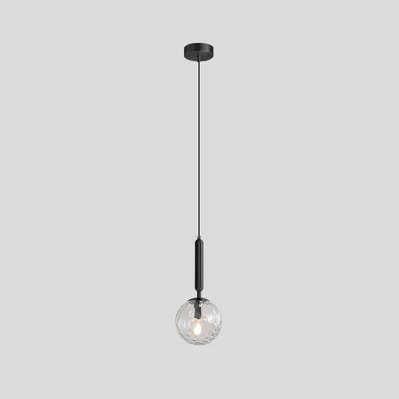 Pendant Lights Modern LED Glass Ball Gold Black Indoor Kitchen Dining Lamp Decor