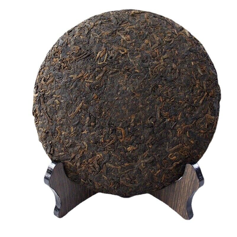 357g Yunnan Pu'er Ripe Tea Aged Pu'er Ripe Cake Tea Menghai Qizi Cakes Black Tea