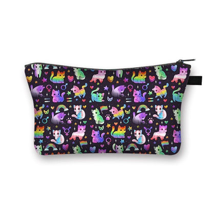 Cosmetic Bag Cartoon Toiletries Purse Small Clutch Makeup Handbag 13*15*21CM 1PC