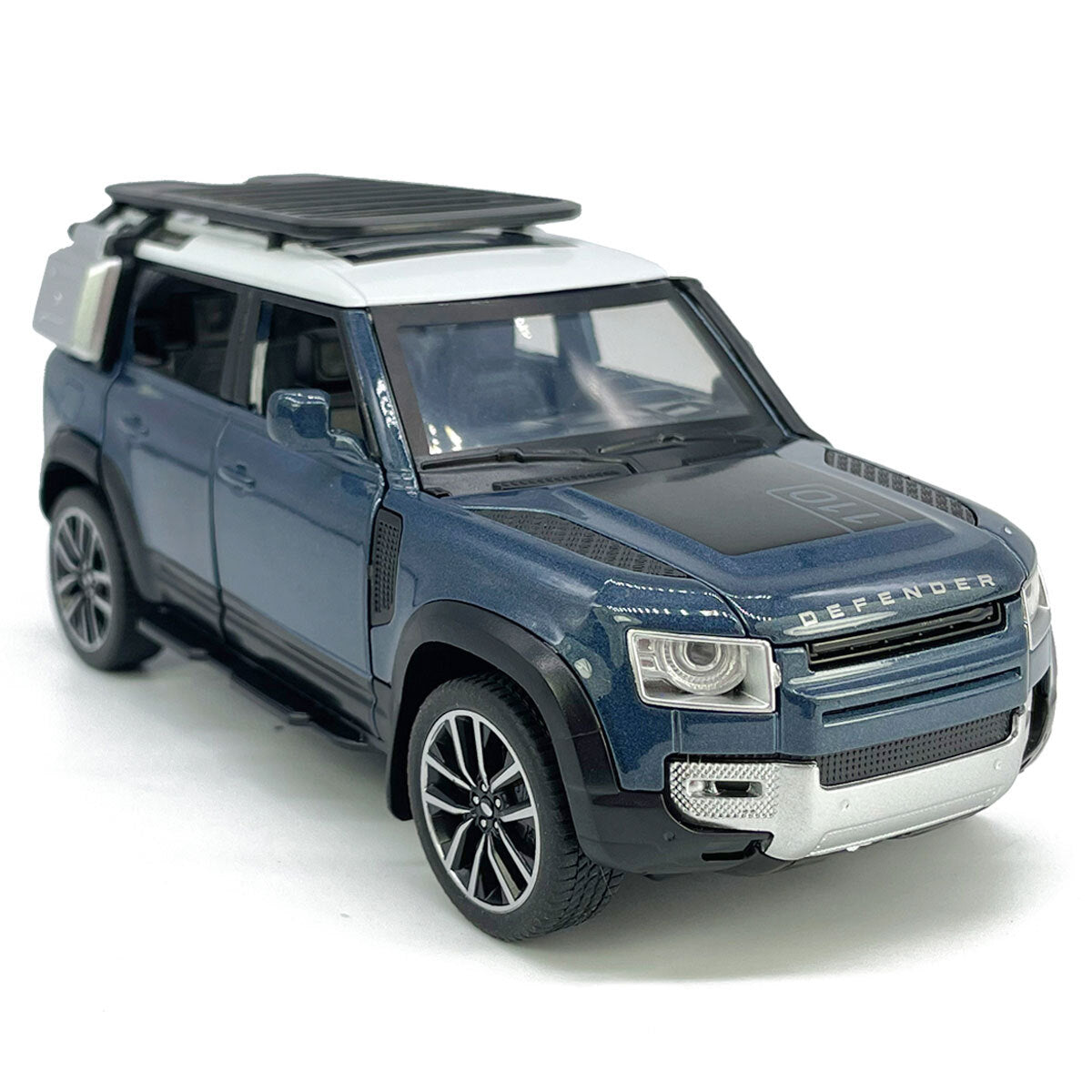 1/32 Land Rover Defender 110 Model Car Diecast Toy Cars Boys Toys Kids Gift Blue