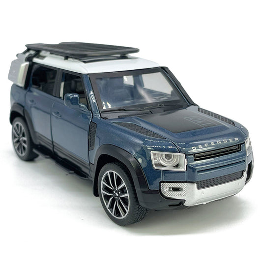 1/32 Land Rover Defender 110 Model Car Diecast Toy Cars Boys Toys Kids Gift Blue