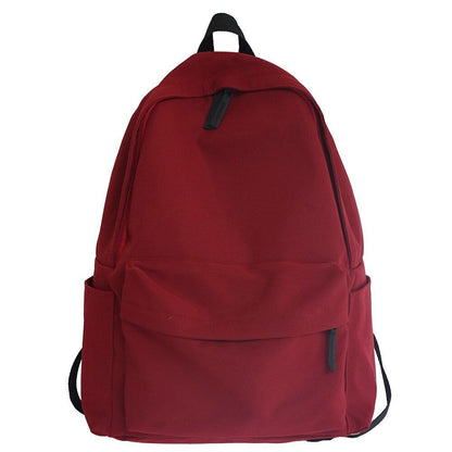 Travel Nylon Red Backpack Student Book Bag Laptop College School Bags 32*14*45CM