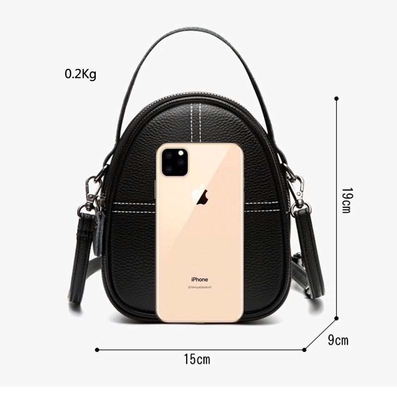 Fashion Crossbody Handbags Genuine Leather Shell Casual Shoulder Messenger Purse