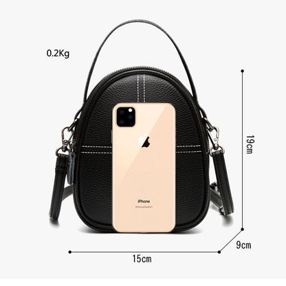 Fashion Crossbody Handbags Genuine Leather Shell Casual Shoulder Messenger Purse