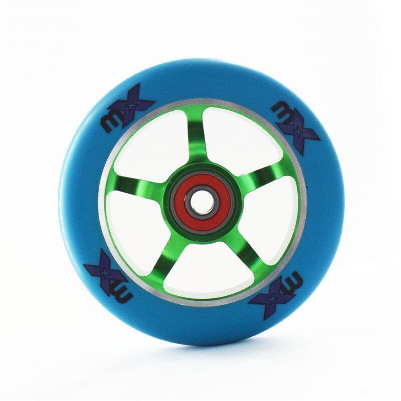 2 High Precision Aluminum Alloy Hub Scooter Wheel Heavy Speed Roller 100mm 88 A