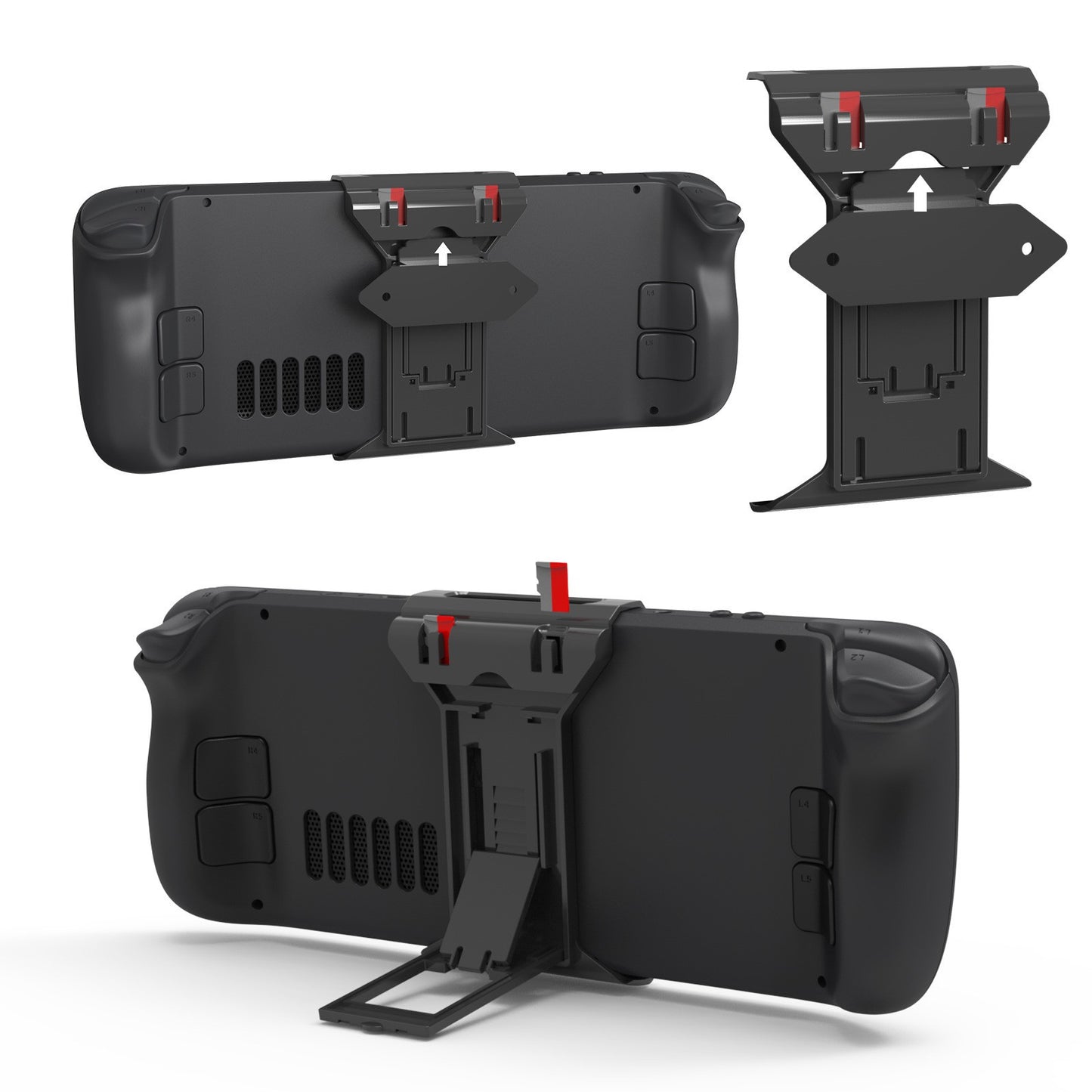 Foldable Console Desktop Holder Wall-Mounted Storage Bracket Kit For Steam Deck