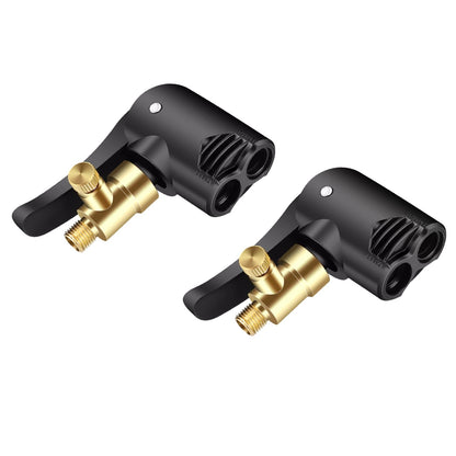 2PCS/Set 2-in-1 7.8mm Male Thread Deflateable Air Chuck Car Accessories Tool