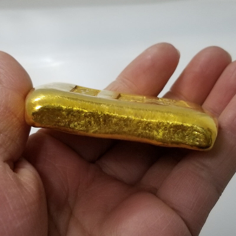 Crafts Gold Ingot Gold Bar Brass Gilded Yongzheng Seven Gold Ingots