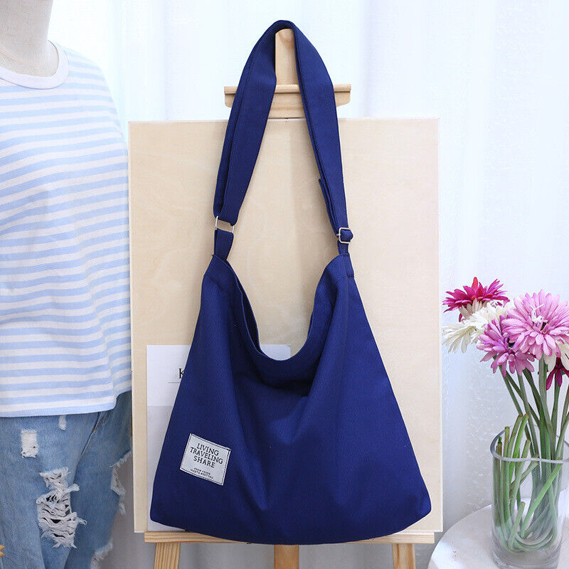 Womens Hobo Large Canvas Shoulder Bag Messenger Bag Travel Handbag Tote Bag