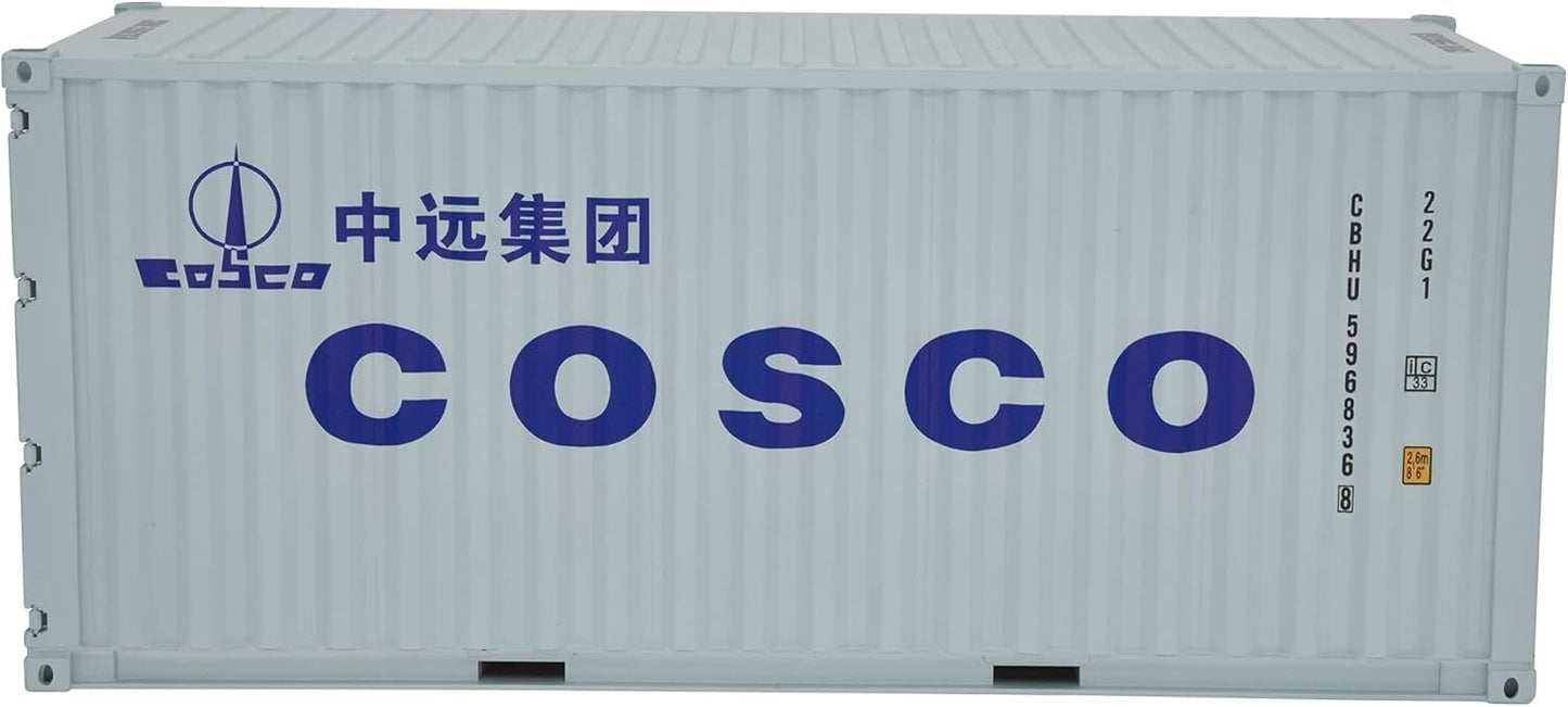 1:20 COSCO Shipping Container Model Abs Resin & Wood Toy Home Decoration Gift
