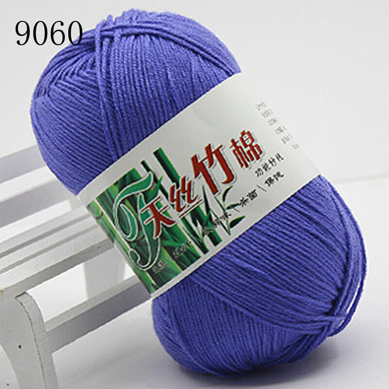 Hot Sale 50g Soft Bamboo Crochet Cotton Yarn Knitting Baby Knit Wool Yarn